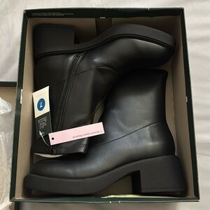 NWT Black Chunky Ankle Boots - Wild Fable